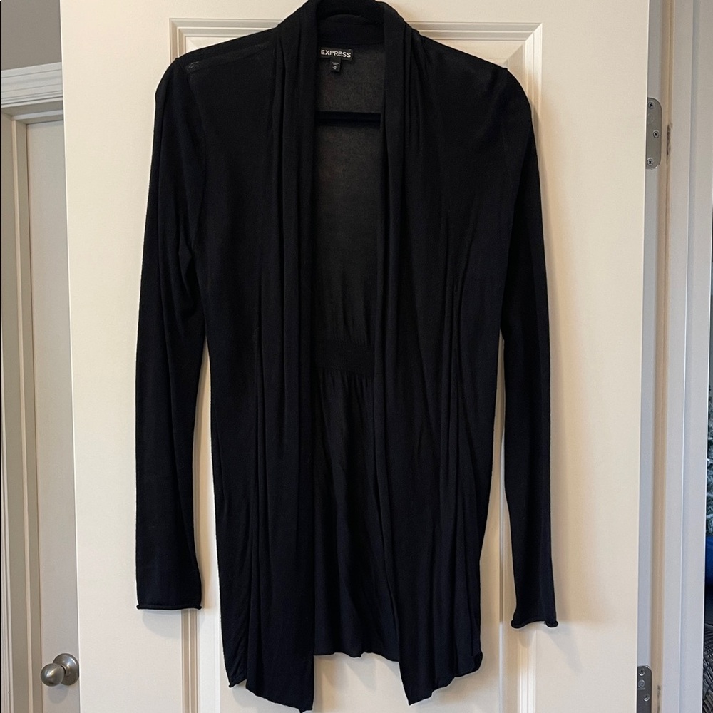 Express Women's Elegant Black Cardigan Medium